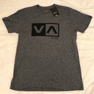 RVCA Mens T-Shirt Tee Heather Grey - NWT Size S